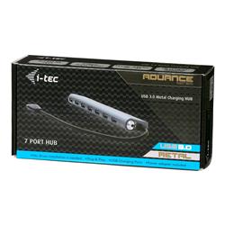i-tec Hub USB-A 7 porte con alimentatore, metallo