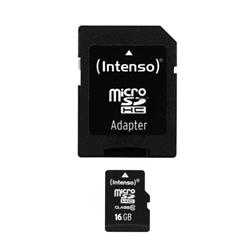 INTENSO 3413470 SCHEDA MICRO SD HC 16GB CLASSE 10 CON ADATTATORE SD