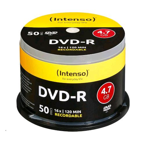 INTENSO 4111155 DISCO VERGINE DVD+R 4.7GB 16X RECORDABLE 50PZ