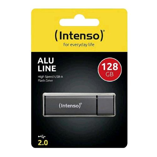 INTENSO ALU LINE CHIAVETTA 128GB USB-A 2.0 IN ALLUMINIO ANTRACITE