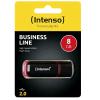 INTENSO BUSINESS LINE 8GB FLASH DRIVE USB-A 2.0 BLACK/RED