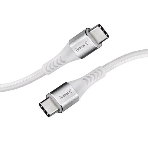 INTENSO CAVO DATI RICARICA USB-C MASCHIO-MASCHIO QUICK CHARGHE 60 W 1.5 MT BIANCO
