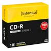 Intenso CD-R 700 MB / 80 minuti, 52x, stampabili — 10 dischi Slim Case