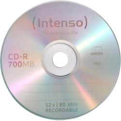 Intenso CD-R 700 MB / 80 minuti, 52x, stampabili — confezione 50 dischi