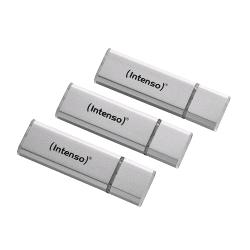 INTENSO CHIAVETTA USB 3x16GB USB 2.0 SILVER