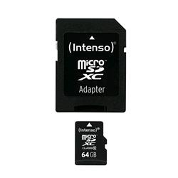 Intenso microSDXC 64 GB Classe 10 con adattatore SD
