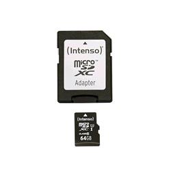 INTENSO MICRO SDXC 64GB CLASSE 10 CON ADATTATORE
