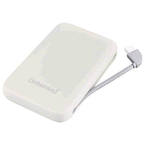 INTENSO S10000 POWER BANK 10.000mAh USB-C DISPLAY LCD CON CAVO USB-C INTEGRATO BEIGE