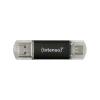 INTENSO TWIST FLASH DRIVE 64GB USB-A 3.2 + USB-C GRIGIO