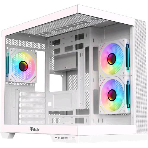 Itek DARK CAVE DS bianco — case PC