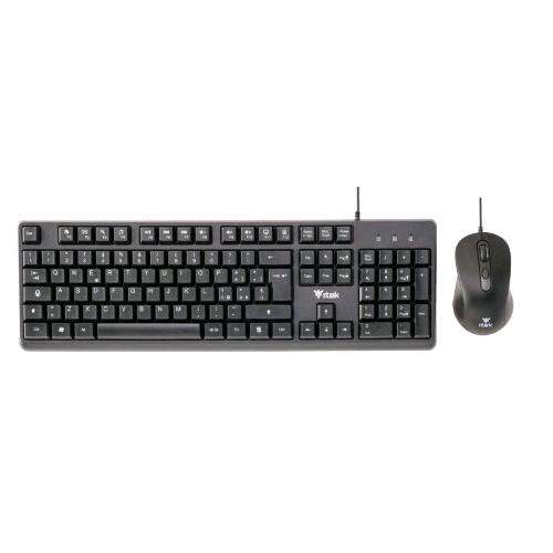 Itek DEC C01 — kit tastiera e mouse USB nero