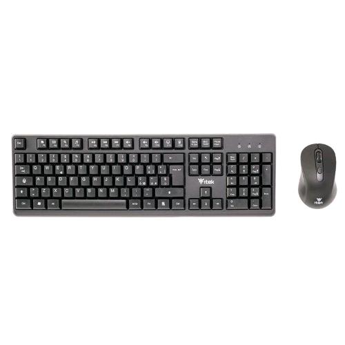 Itek DEC W01 — kit tastiera e mouse wireless 2,4 GHz