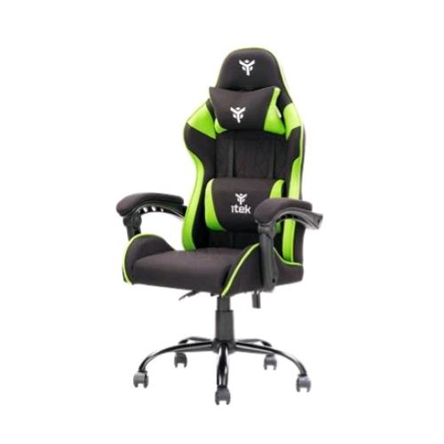 Itek RHOMBUS FF10 — sedia gaming nero/verde