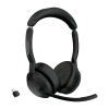 Jabra Evolve2 55 — cuffie stereo UC Bluetooth, adattatore USB-C, senza base