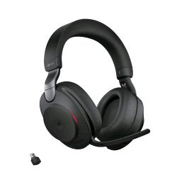 Jabra Evolve2 85 — cuffie stereo MS Bluetooth, adattatore USB-C, nero