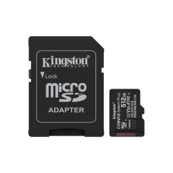 KINGSTON CANVAS SELECT PLUS 512GB microSDXC A1 / Video Class V30 / UHS Class 3 / Class10 UHS-I ADATTATORE A SD INCLUSO