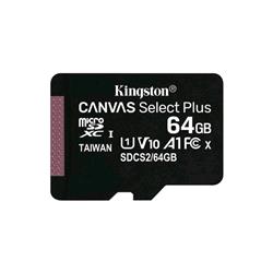KINGSTON CANVAS SELECT PLUS 64GB MICRO SDXC CLASSE 10 UHS-I