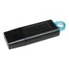KINGSTON DATATRAVEL EXODIA CHIAVETTA 64GB USB 3.2 CON CAPPUCCIO PROTETTIVO E ANELLO PORTACHIAVI NERO-CELESTE