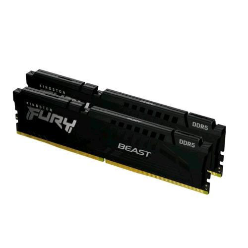 KINGSTON FURY BEAST KIT MEMORIA RAM 2x8GB TOT 16GB 5.200MHz TIPOLOGIA DIMM TECNOLOGIA DDR5
