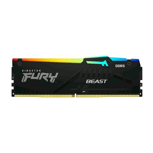 KINGSTON FURY BEAST RGB MEMORIA RAM 1x16GB 5.600Hz TIPOLOGIA DDR5 TECNOLOGIA DIMM BLACK
