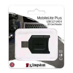 KINGSTON MOBILELITE PLUS LETTORE DI SCHEDE DI MEMORIA SD USB 3.1 SDHC/SDXC UHS-I NERO