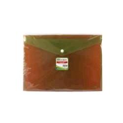 LEBEZ BUSTE CON BOTTONE IN PP 33,5X23,5 CM A4 COLORI ASSORTITI FLUO CONF 3 Pz.