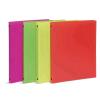 LEBEZ NEON RACCOGLITORE 4 ANELLI DA 30 mm 26X31.5 CM A4 COLORI ASSORTITI