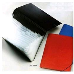 LEBEZ P/DOCUMENTI ARCHIVIATORE A SOFFIETTO 13 SCOMPARTI IN POLIPROPILENE 33.5X24 CM COLORE BLU
