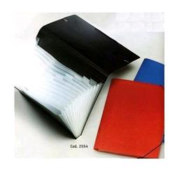 LEBEZ P/DOCUMENTI ARCHIVIATORE A SOFFIETTO 13 SCOMPARTI IN POLIPROPILENE 33.5X24 CM COLORE ROSSO