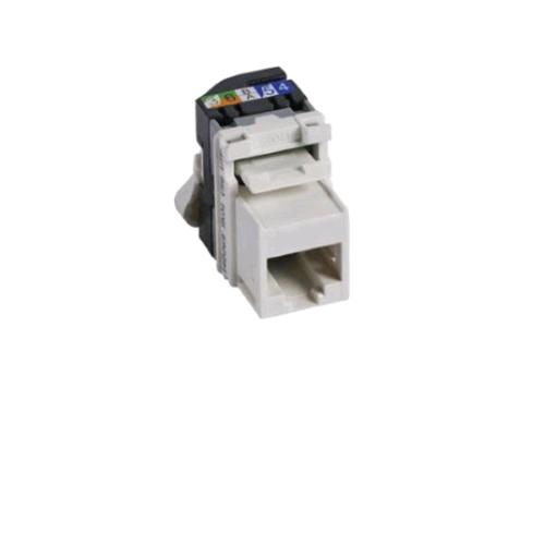 Legrand 033161 — connettore keystone RJ45 Cat.6 UTP, bianco RAL 9003
