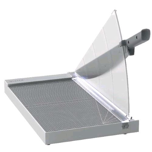 LEITZ HOME OFFICE GHIGLIOTTINA A LEVA A3 LAMA IN ACCIAIO LUNGHEZZA TAGLIO 420 mm PIANO IN VETRO CAPACITA' 10 FOGLI