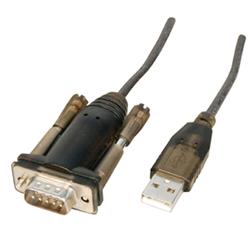 Lindy 42855 — convertitore USB-A a seriale RS232 a 9 poli, 1,5 m