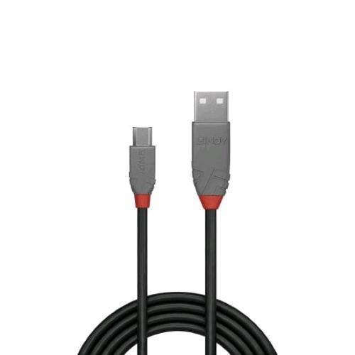 Lindy 36732 — cavo USB 2.0 tipo A a Micro-B Anthra Line 1 m, nero