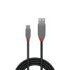 Lindy 36732 — cavo USB 2.0 tipo A a Micro-B Anthra Line 1 m, nero