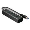 Lindy 43324 — hub USB-A a 4 porte USB 3.2 Gen 1, grigio