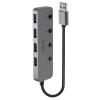 Lindy 43309 — hub USB-A a 4 porte con interruttori individuali