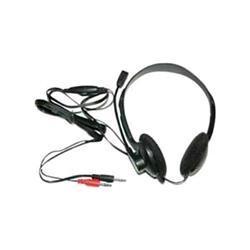 LINK LKHS02 — cuffia stereo con microfono, doppio jack 3,5 mm