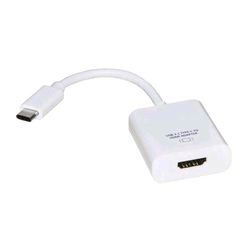 LINK LKADAT80 — adattatore USB-C / HDMI 4K, bianco