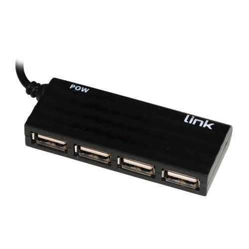 LINK LKHUB204 — hub USB 2.0 a 4 porte, nero