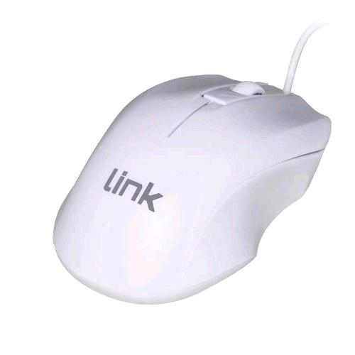LINK LKMOS11 — mouse USB 1200 dpi, bianco