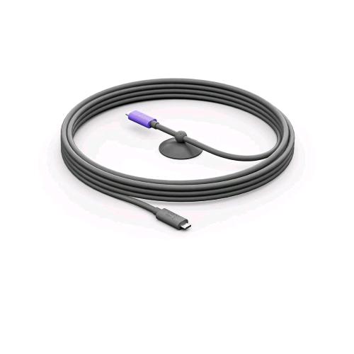 LOGITECH ACTIVE USB CABLE FOR MEETUP 2 CAVO USB-C 3.1 Gen 2 MASCHIO-MASCHIO 5 MT GRAPHITE