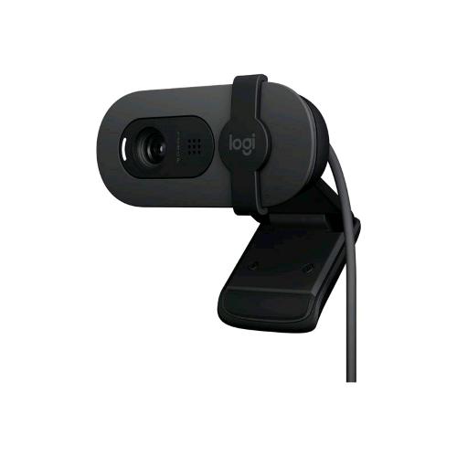 Logitech Brio 100, webcam Full HD 1080p USB-A con microfono e copriobiettivo, grafite