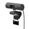 LOGITECH BRIO 505 WEBCAM FULL HD 4 MP CORREZIONE AUTOMATICA DELL'ILLUMINAZIONE INQUADRATURA AUTOMATICA 2 MICROFONI CON RIDUZIONE DEL RUMORE MSFT TEAMS GOOGLE MEET ZOOM GRAPHITE