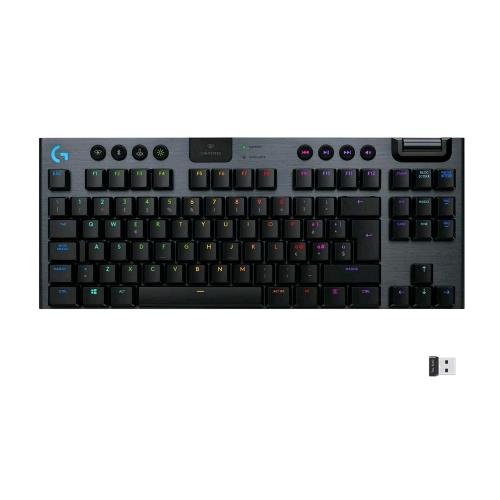 LOGITECH G915 TKL TASTIERA GAMING MECCANICA LIGHTSPEED WIRELESS RGB SENZA TASTIERINO NUMERICO CONTROLLI MULTIMEDIALI DEDICATI LAYOUT ITALIANO CARBONIO BLACK