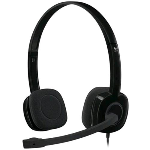 LOGITECH H151 CUFFIE CON MICROFONO CAVO 1.8MT JACK 3.5MM COLORE NERO