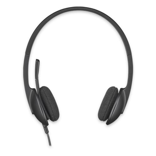 LOGITECH H340 USB HEADSET CUFFIE CON MICROFONO CAVO 1.8MT USB COLORE NERO