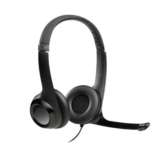 LOGITECH H390 CUFFIA CON CAVO E MICROFONO PER PC/PORTATILE AURICOLARI STEREO MICROFONO CON CANCELLAZIONE DEL RUMORE USB-A NERO
