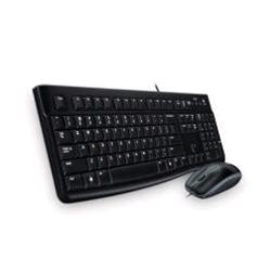 LOGITECH MK120 TASTIERA USB LAYOUT ITALIANO + MOUSE USB STANDARD OTTICO COLORE NERO