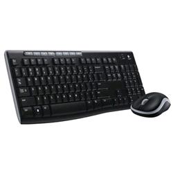 LOGITECH MK270 TASTIERA WIRELESS LAYOUT ITALIANO + MOUSE WIRELESS STANDARD OTTICO COLORE NERO