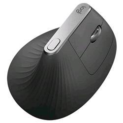 LOGITECH MX MOUSE VERTICALE ERGONOMICO WIRELESS BLUETOOTH 2.4 GHz 4.000 DPI 4 PULSANTI MANO DESTRA NERO-GRIGIO